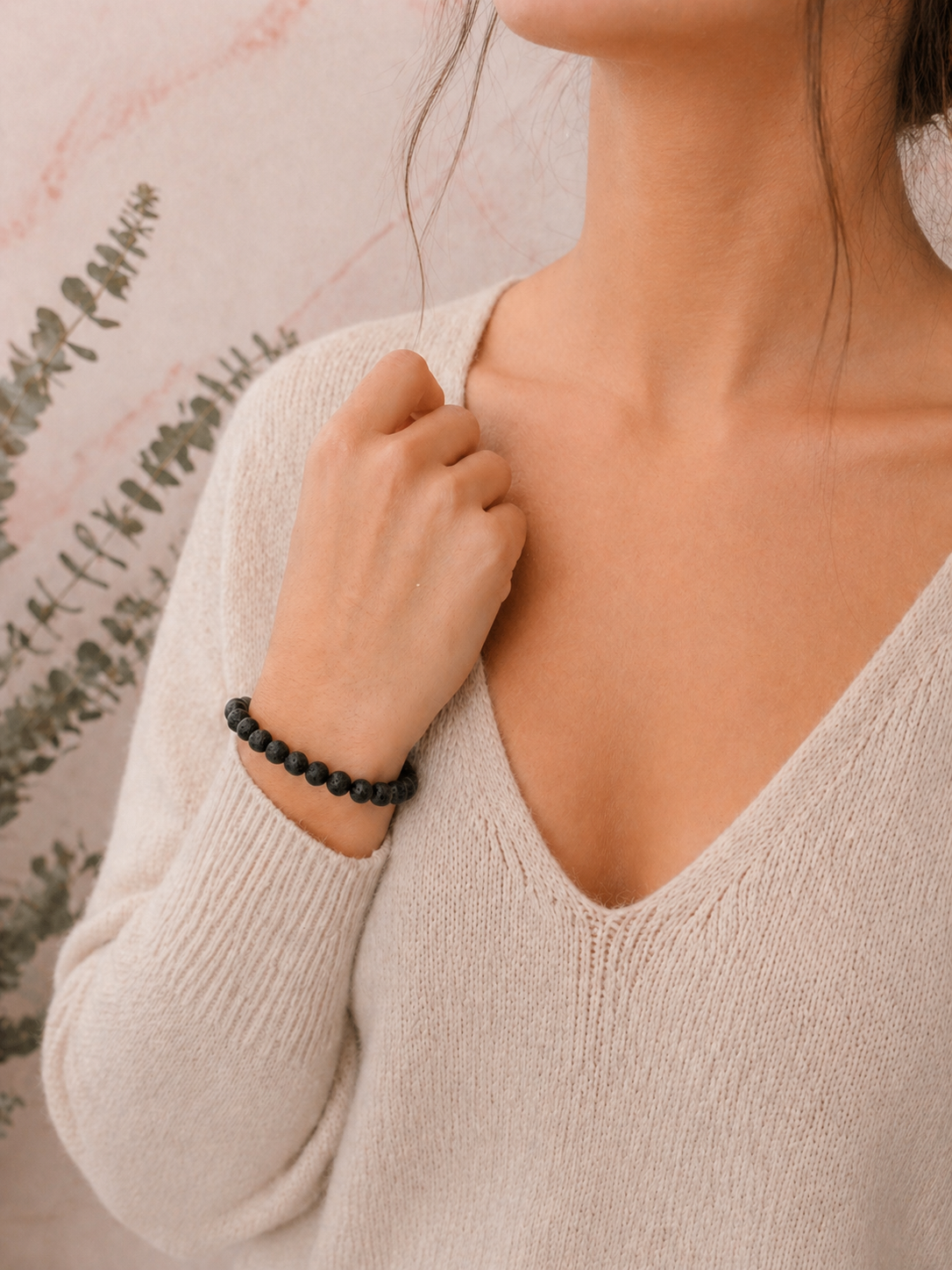 Erdung – Lavastein Armband