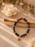 Standhaft - Armband aus Tigerauge, Schwarzem Turmalin & Obsidian