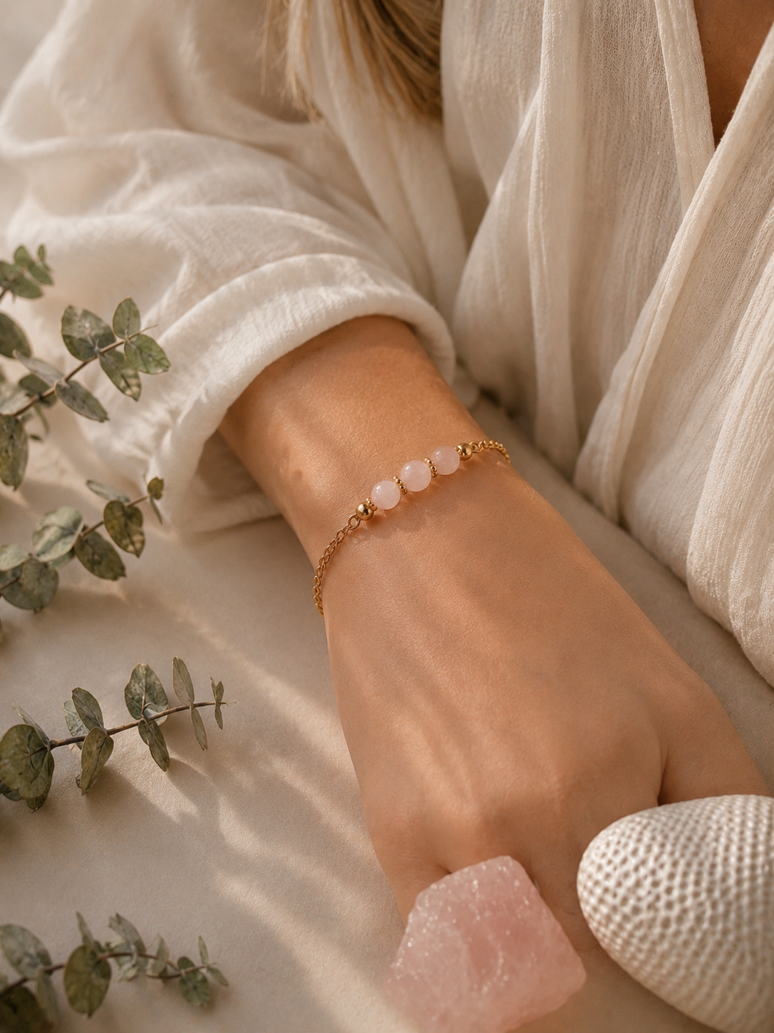 Selbstliebe - Rosenquarz Armband